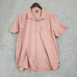 Toad&Co Mens XXL Organic Cotton Blend Short Sleeve Button-Up Shirt  GT